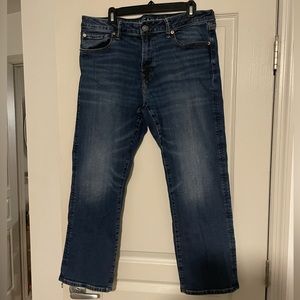 Men's American Eagle blue jeans - original bootcut, airflex+, size 36x30